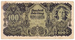 Ausztria 100 osztrák Schilling, 1945, ritka