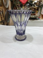 Régi kék kristály váza 