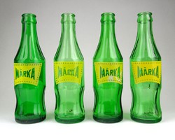 1A768 Retro zöld Márka üdítős üveg palack 2 dl 4 darab