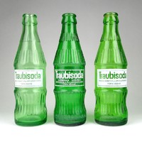 1A769 Retro zöld Traubi üdítős üveg palack 2.5 dl 3 darab