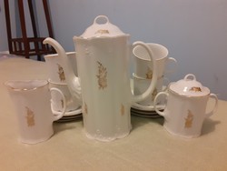 Álomszép Arpo porcelán teás- vagy kávéskészlet (hosszú kávés, vagy kapuccinos)  