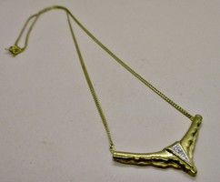 Gyönyörű antik arany nyakék gyémánttal