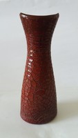 Zsolnay - repesztett ökörvérmázas váza  28 cm