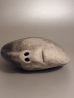 Miklós Bercsényi ceramic pebble head from my collection - 4 -