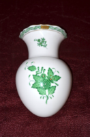 Herendi zöld Apponyi mintás fali váza