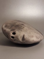 Miklós Bercsényi ceramic pebble head from my collection - 3 -