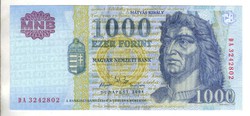 1000 forint 2004 "DA" UNC 2.