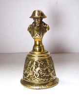 Antik Napóleon figurás bronz csengő.