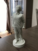 Régi kínai biszkvit porcelán szobor
