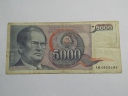 50000 Dínár Jugoszlávia 1985 !!