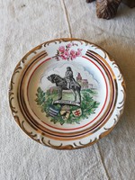 Kézzel festett korondi tányér Mátyás király
