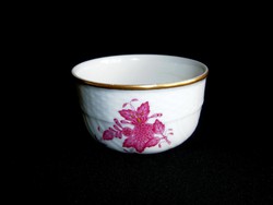 Herendi Apponyi mintás porcelán bonbonier tető nélkül, tálkának használható
