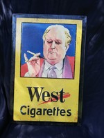 West cigaretta fém tábla