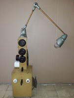 EZ AZTÁN Mid century Loft Industrial trafó elosztó asztali lámpa műhely lámpa