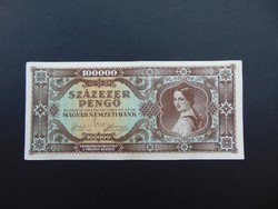 100000 pengő 1945 M 038 Szép ropogós bankjegy 