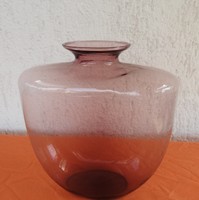 Mauve art deco style vase _ glass vase