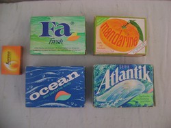 Négy darab retro szappan - Fa, Atlantic, Óceán, Mandarine