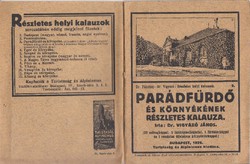 PARÁDFÜRDŐ és KÖRNYÉKÉNEK KALAUZA 1929