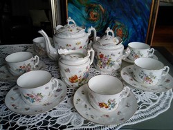 Osztrák szecessziós porcelán kávés-teás készlet a Monarhiából! 