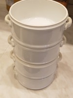 Antik porcelán ételhordó komatál 4 részes