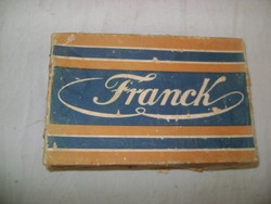"FRANCK Henrik fiai" kávés doboz "cikóriából készült valódi Franck kávé-pótlék"