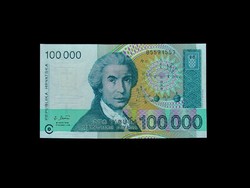 UNC - 100.000 DINARA - HORVÁTORSZÁG - 1993