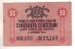 50 centesimi 1918 Olaszország 