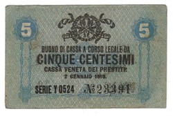 5 centesimi 1918 Olaszország 2.