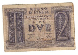 2 lira 1939 Olaszország 