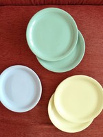 Süteményes tányérok - retro porcelán desszertes kistányérok 5 db