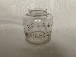 Oceán Budapest régi ruszlis nagyméretű üveg