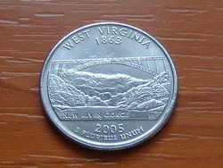 USA 25 CENT 1/4 DOLLÁR 2005 / P WEST VIRGINIA # ( KEDVEZMÉNY LENT!!) 