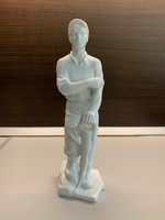 Herendi porcelán Bányász figura,pecsétes jelzéssel 35 cm