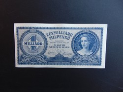 1 milliárd milpengő 1946 Hajtatlan bankjegy ! 01  