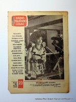 1967 június 5 - 11  /  RÁDIÓ és TELEVÍZIÓ ÚJSÁG  /  regiujsag Szs.:  15091