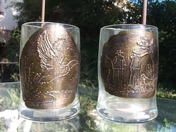 Hunter motif. Beer keg-mug-glass with pheasant and hunters - new piece
