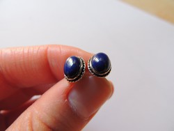 Lapis lazuli ezüst fülbevaló