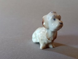 Ó-Herendi mini porcelán kutya