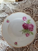 Zsolnay rózsás leveses tányér