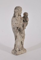 Feltehetően Gótikus Madonna, faragott kő szobor, 14. század