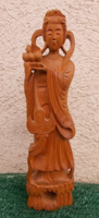 Thaiföldi fa szobor. 28 cm
