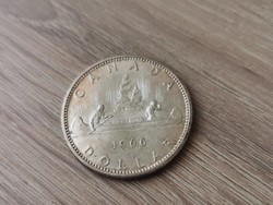 1966 Kanada ezüst 1 dollár 23,3 gramm 0,800