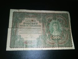 1919 / 500 Marek  Lengyelország Vízjeles