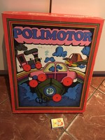POLIMOTOR retró szerelő konstrukciós játék társasjáték TRIÁL 