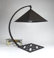 1A955 Iparművészeti kovácsoltvas asztali lámpa 41 cm