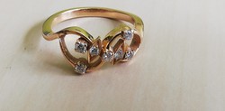 Arany gyémánt gyűrű 18K 3,06 gramm 