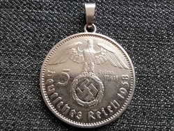 Németország Horogkeresztes .900 ezüst 5 birodalmi márka medál 1938 A (id23355)