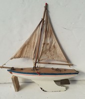 Hajómodell régi kis vitorlás
