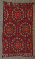 1B042 Retro bordó vörös kézi szövésű szőnyeg 158 x 86 cm