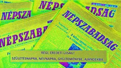 1976 július 24  /  NÉPSZABADSÁG  /  SZÜLETÉSNAPRA!? Régi ÚJSÁG! Szs.:  14331